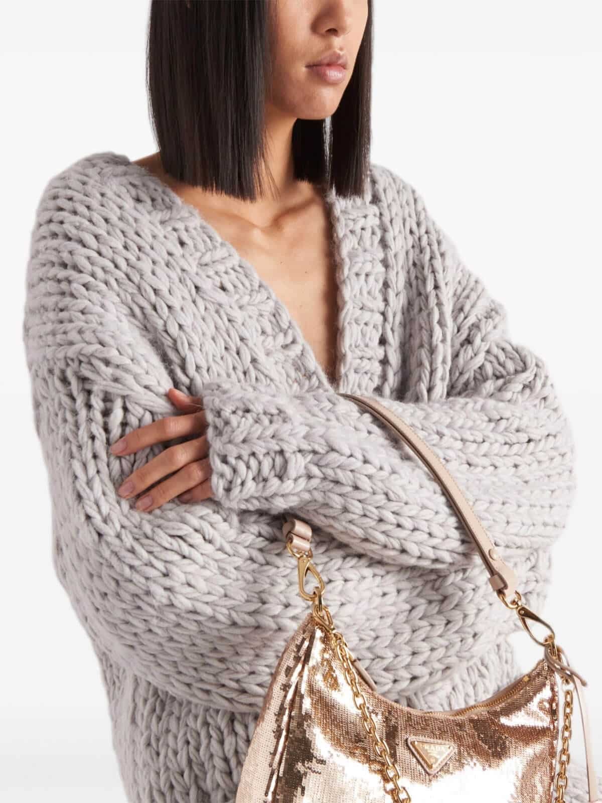 Knit Button-Up Cardigan - Image 4